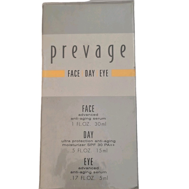 Elizabeth Arden Prevage Face, Day And Eye Anti aging Set New In Box Sealed