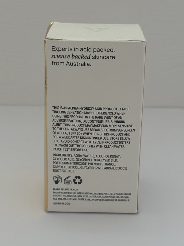 Alpha-H Liquid Gold Exfoliating Treatment 5% Glycolic Acid Brighten, 3.38fl Oz gallery