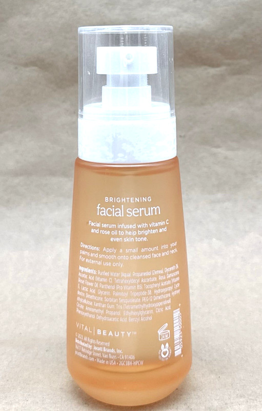 Vital Beauty Brightening Facial Serum Vitamin C & Rose Oil 2 fl oz New gallery