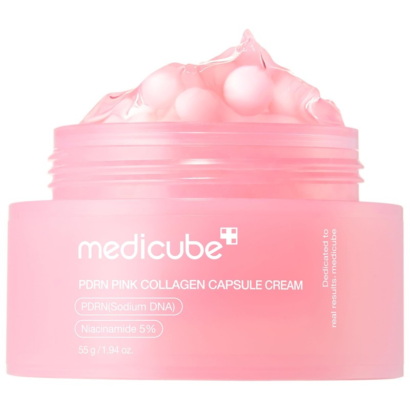 Capsule Cream with Salmon DNA PDRN Pink Collagen | Lightweight Moisturizing C…