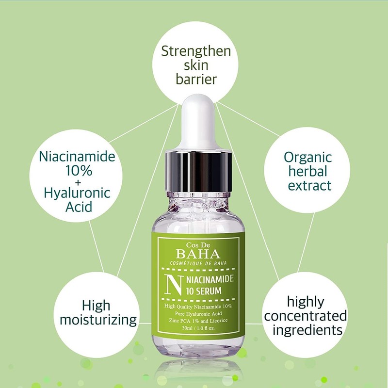Korean Niacinamide 10% Zinc 1% Facial Serum Pore Reducer Acne Prone gallery