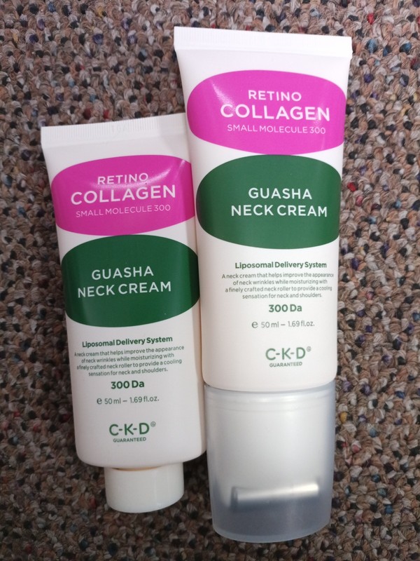 KOREAN CKD RETINO COLLAGEN GUASHA NECK CREAM 1.69 OZ 50 ML + 1.69 OZ REFILL