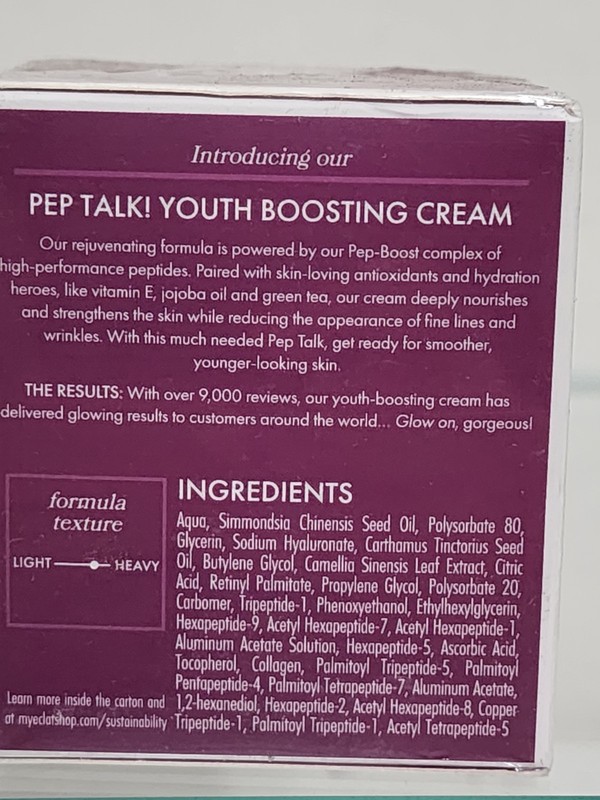 Eclat Natural Skincare Pep Talk Youth Boosting Cream 1.7 fl oz NIB Free🚗Shippi gallery