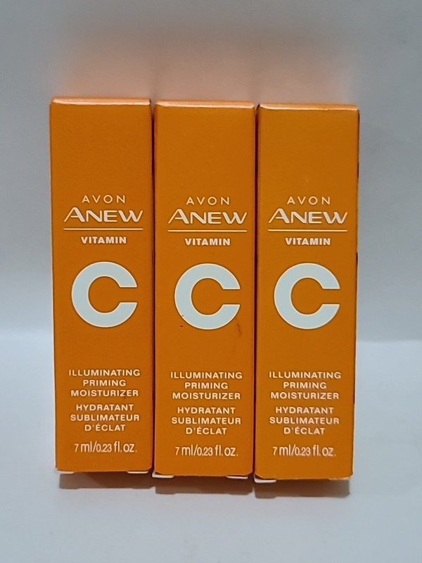 Avon ANEW – VITAMIN C ILLUMINATING PRIMING MOISTURIZER – 0.23 Fl Oz -( 3 PACKS )