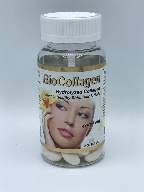 Biocollagen Hydrolized Collagen colageno hidrolizado 60 softgels wrinkles piel