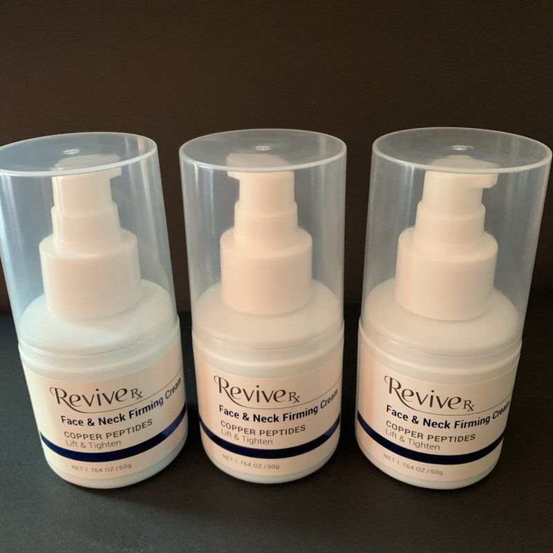3 x ReviveRx Copper Peptides Face & Neck Firming Cream 50gm