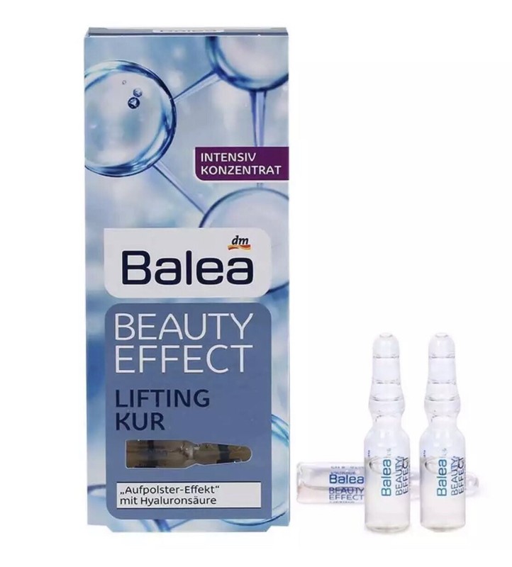Balea Beauty Effect Lifting Ampoules W/Hyaluronic Acid 7 X 1 ml Shipped from US gallery
