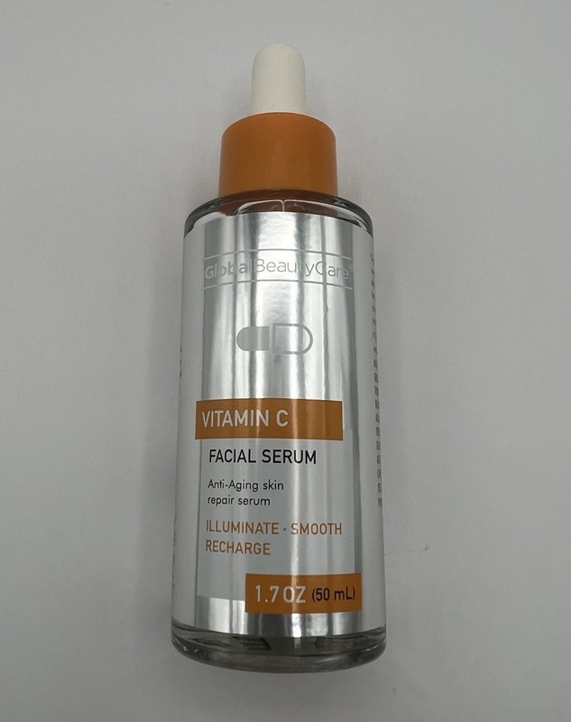Global Beauty Care Vitamin C FACIAL SERUM 1.7oz (50mL) Illuminate Smooth Recharg