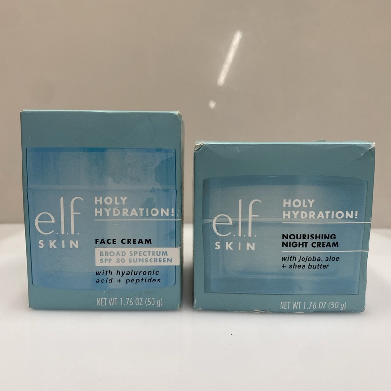 SET: e.l.f. Skin Holy Hydration Day Cream Acid Peptides + Nourishing Night Cream