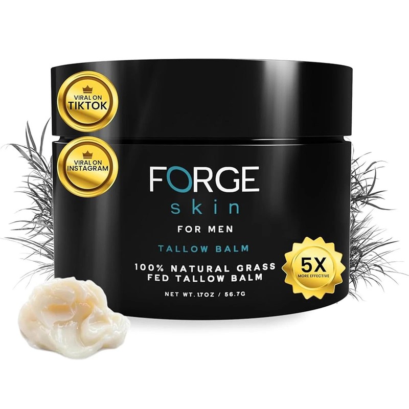 Forge Skin Men’s Wrinkle Defense Beef Tallow Balm for Skin | Beef Tallow for …