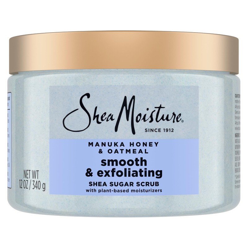SheaMoisture Shea Sugar Body Scrub Manuka Honey Oatmeal for smooth &