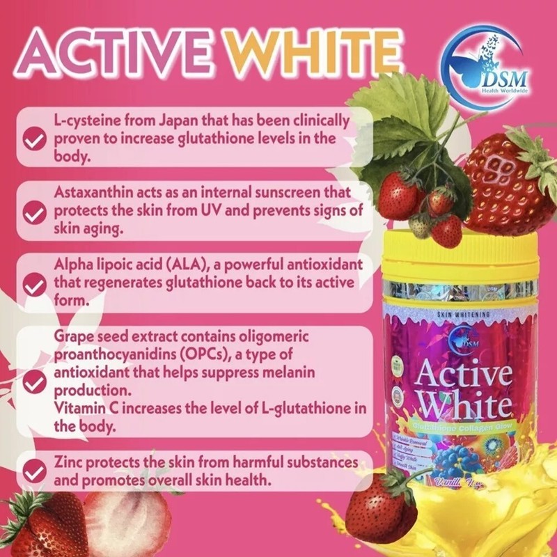 [Free Shaker] 1-4x PHYTO Active White Gluta Collagen Anti Aging Skin Whitening gallery
