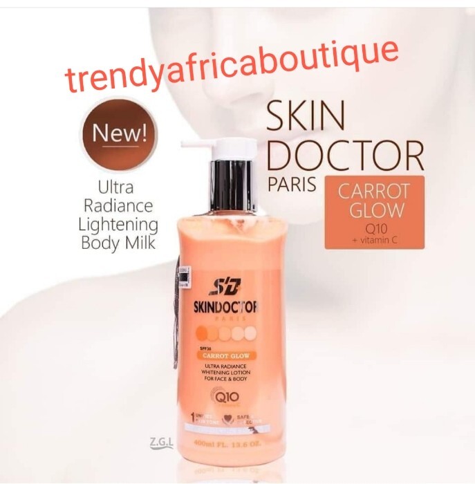 4pcs. Skin Doctor Paris Carrot Glow Lotion, Shower Gel, Face Cream & Serum Spf30 gallery