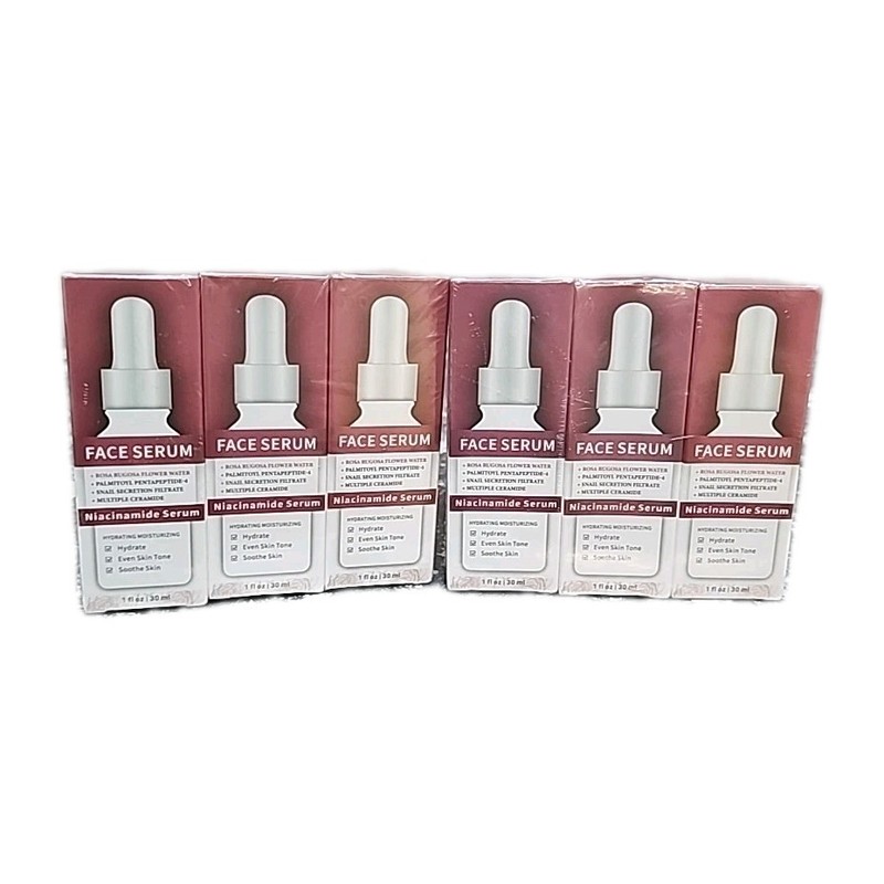 6 Pk Anti-Aging Hyaluronic Acid Serum Rosa Rugosa Flower Water Enhanced Hydratio