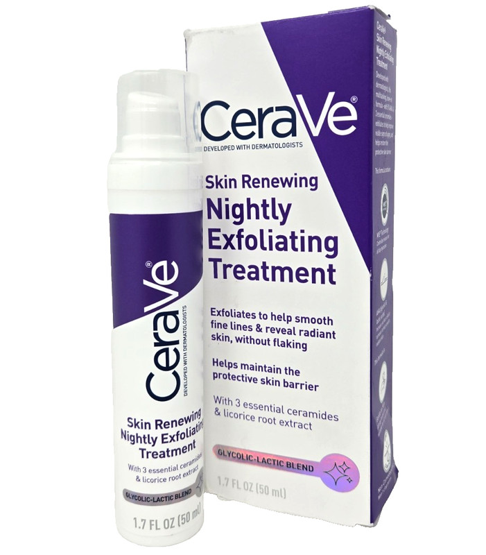 CeraVe Skin Renewing Nightly Exfoliating Treatment, 1.7 fl oz