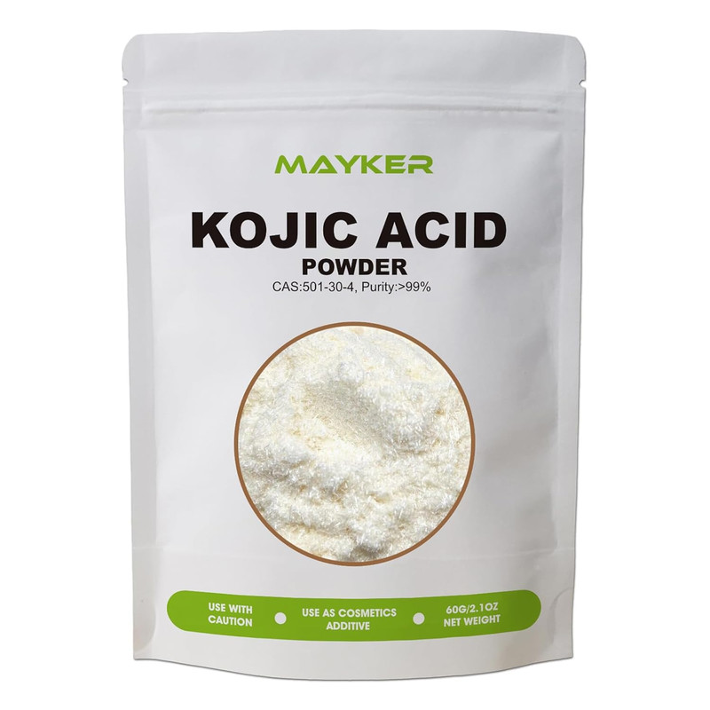 Pure Kojic Acid Powder 2.1Oz (60G), Natural and Organic, Versatile Skincare Ingr