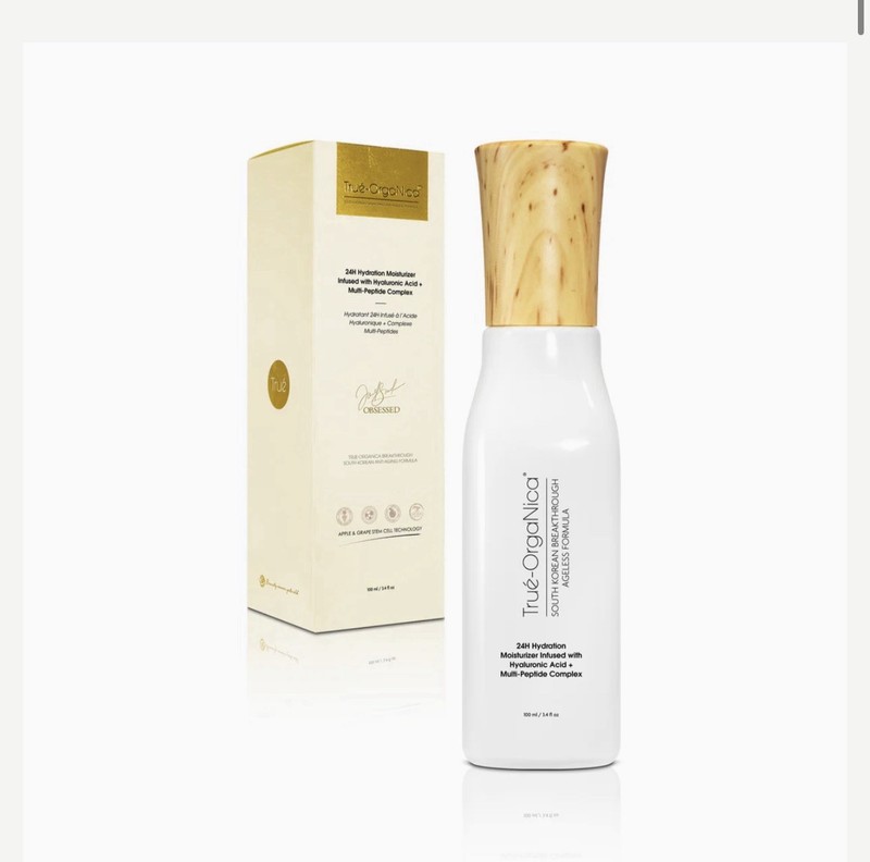 True-OrgaNica Skincare Set Hydration Moisturizer & Skin Renewal Peeling Gel NIB