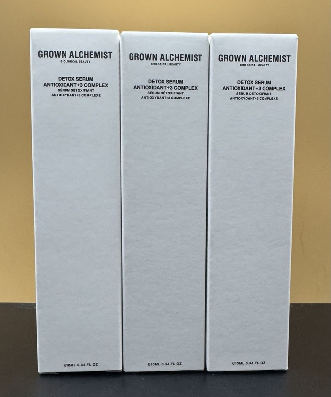 3x Grown Alchemist Detox Serum Antioxidant+3 Complex (.34fl oz Each) | NIB