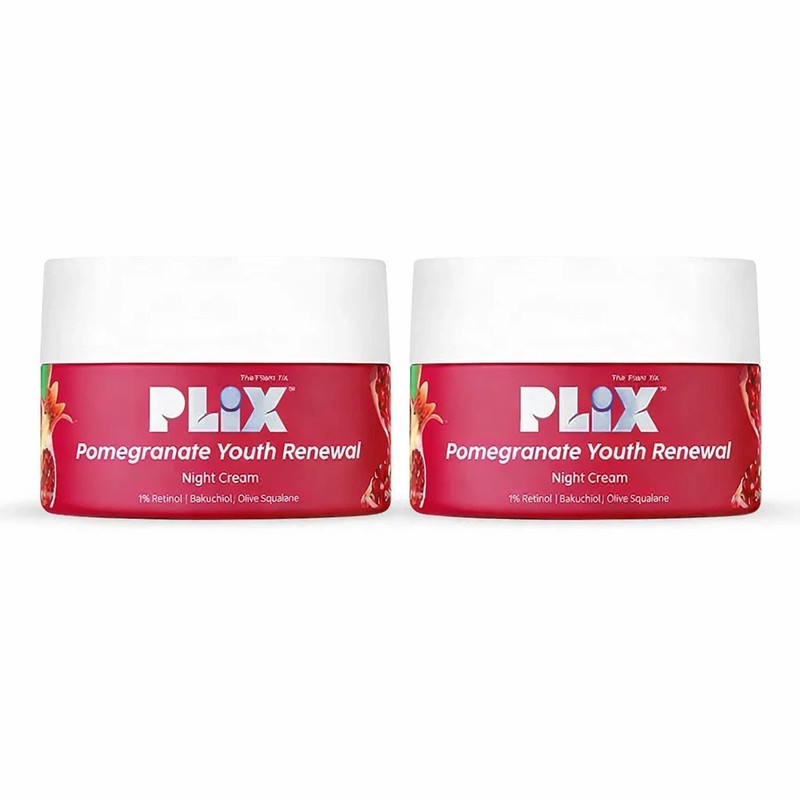 Plix Retinol Night Cream 50g x2 Pomegranate Bakuchi Skin Care Free Ship