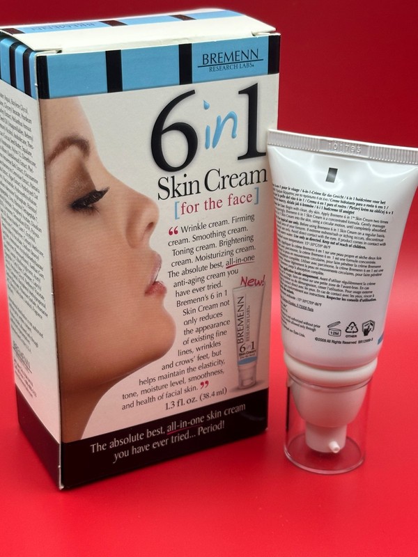 Bremenn 6 in 1 Skin Cream for Face 1.3 oz Anti-Aging Wrinkle Firming NEW Boxed gallery