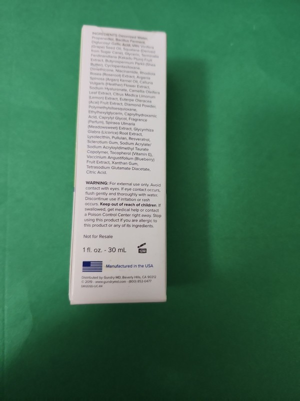 Gundry MD Polyphenol Dark Spot Diminisher Serum 1 oz New In Box Skincare gallery