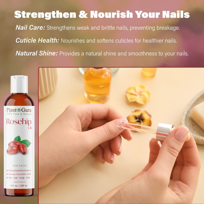 Rosehip Seed Oil Cold Pressed REFINED 100% Pure Natural For Skin Face Hair gallery