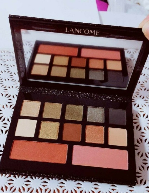 New Lancome Eye Shadow (10) & Blush (2) Palette GLOW