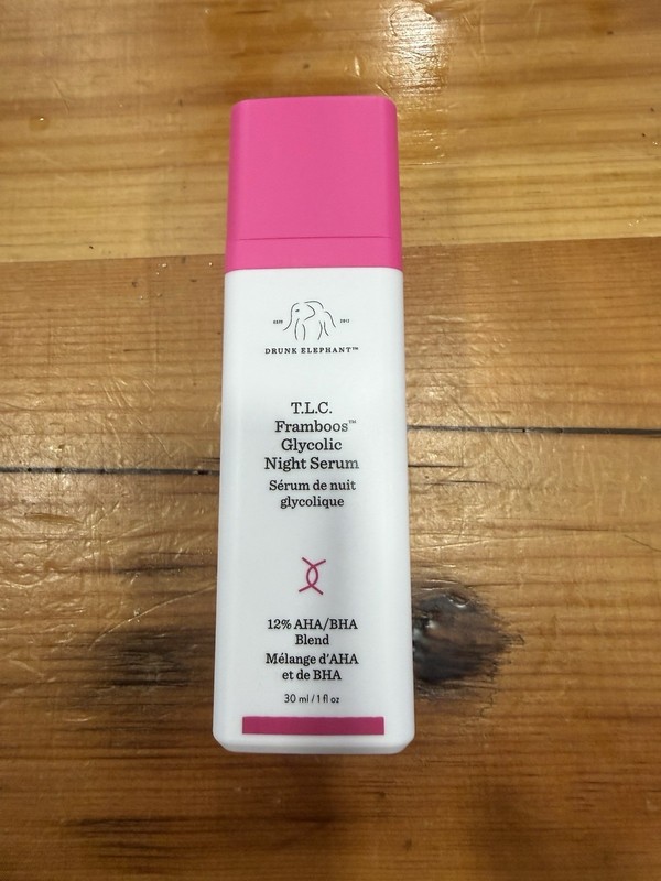 DRUNK ELEPHANT TLC. FRAMBOOS GLYCOLIC NIGHT SERUM FULL SIZE 1 OZ NO BOX