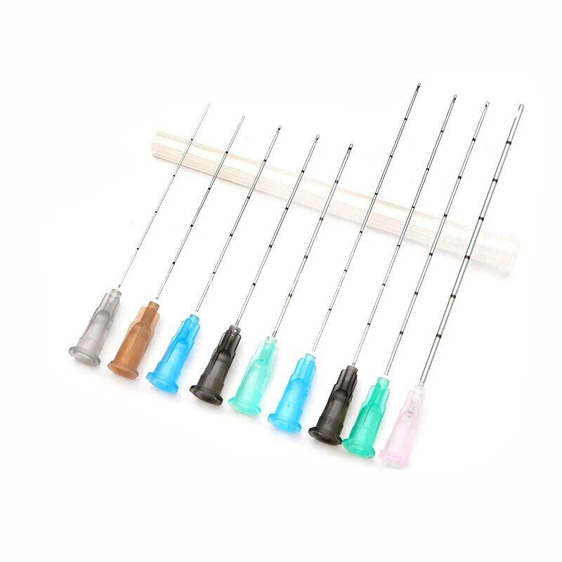 5/10/20/50pcs Micro Cannula with Puncture, Blunt Tip for Fillers, FDA Listed gallery