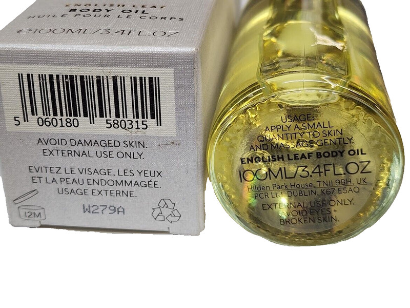 Mitchell and Peach English Growers Leaf Body Oil 3.4 fl oz Almond Vitamin E BNIB gallery