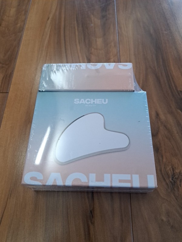 New Sacheu Kit Gua Sha Tool & Gua Sha Serum, Both Factory Sealed