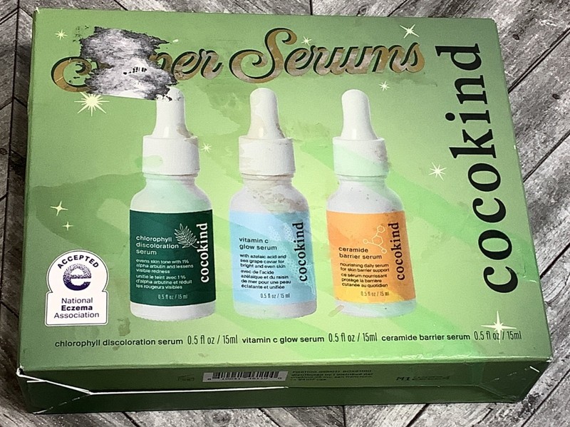 Cocokind Super Serums Set of 3 Chlorophyll Vitamin C Ceramide Barrier