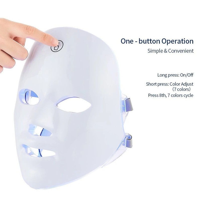 7 Colors LED Photon Facial Face Mask Skin Rejuvenation LED Light Therapy Machine gallery