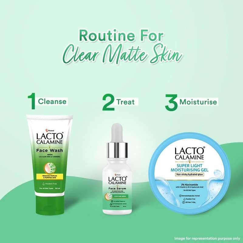 Lacto Calamine 2% Salicylic Acid Face Serum Oil Control Fragrance Free 30ml gallery