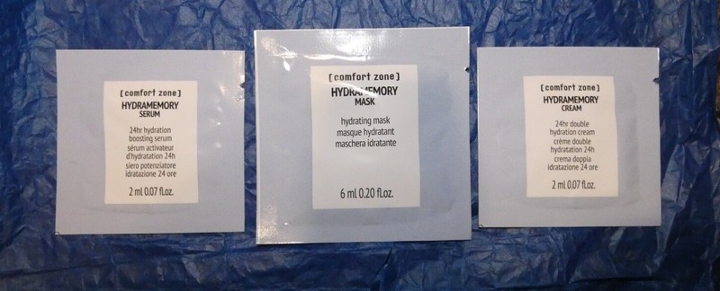 NEW COMFORT ZONE Hydramemory Serum Cream Mask Scrub Clay Mask Samples gallery