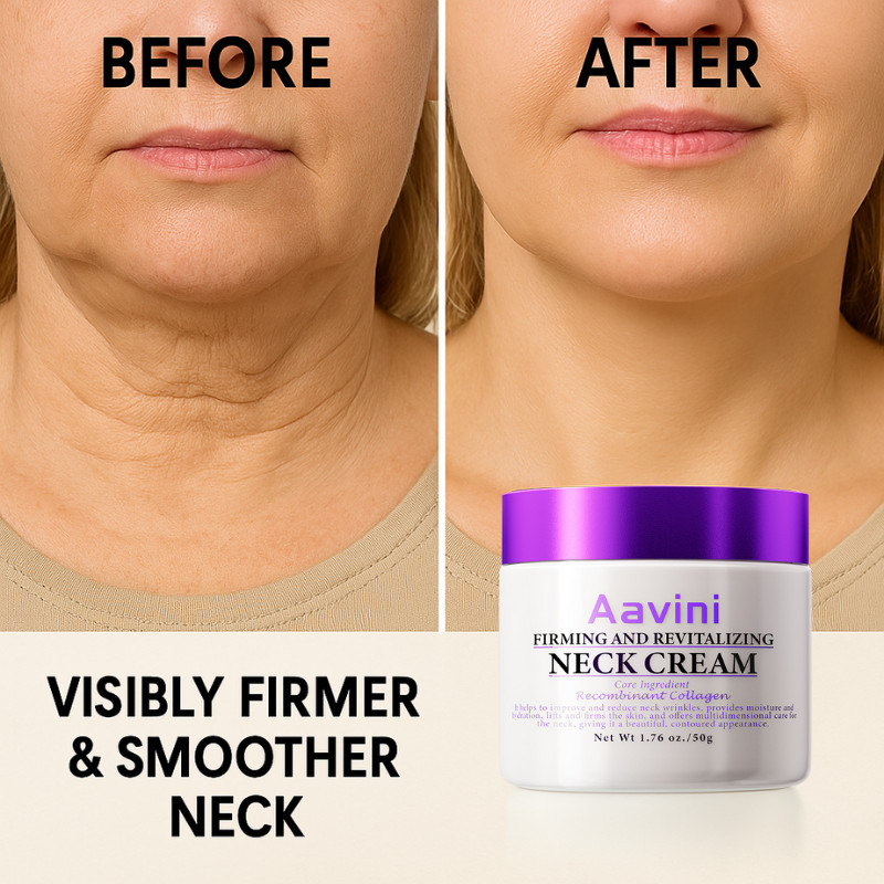 Aavini Neck Firming Cream 50g – Peptide Collagen Lift for Wrinkles | 30% OFF