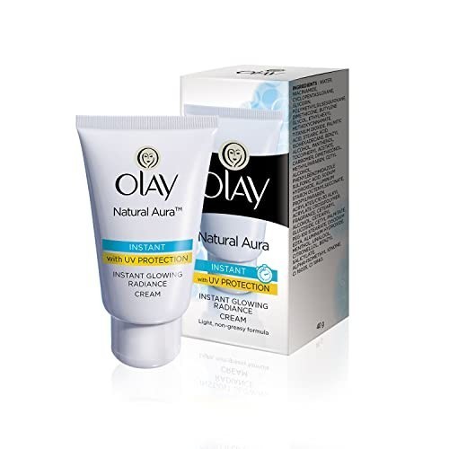 Olay Natural Aura Cream 40g Vitamin B3 Pro B5 E With UV Protection Moisturizer