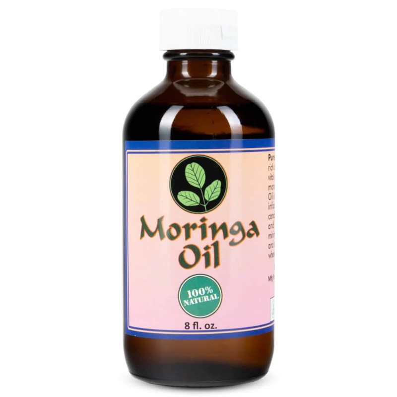 Moringa Oil 8 oz, Pure Moringa Seed Oil, Cold Pressed, Food Grade 8oz