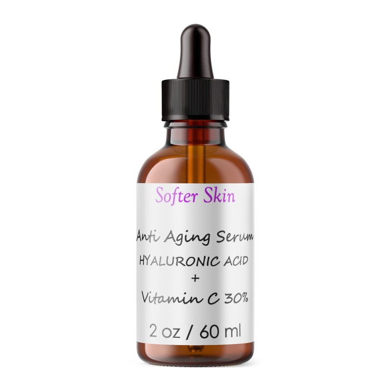 Pure Vitamin C Hyaluronic Acid Serum 30% for Face BEST Anti Aging 60 ml