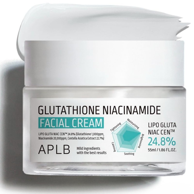 Moisture-Rich Glutathione & Niacinamide Facial Cream 55ml - For Radiance & Care gallery