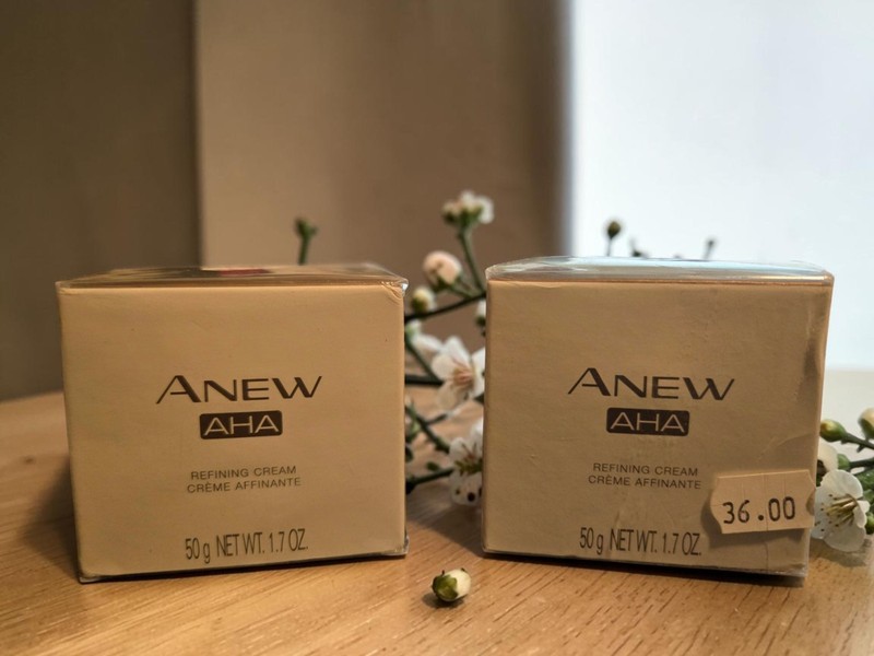 2 Avon Anew AHA Refining Cream w/hyaluronic acid FACTORY SEALED FREE SHIPPING