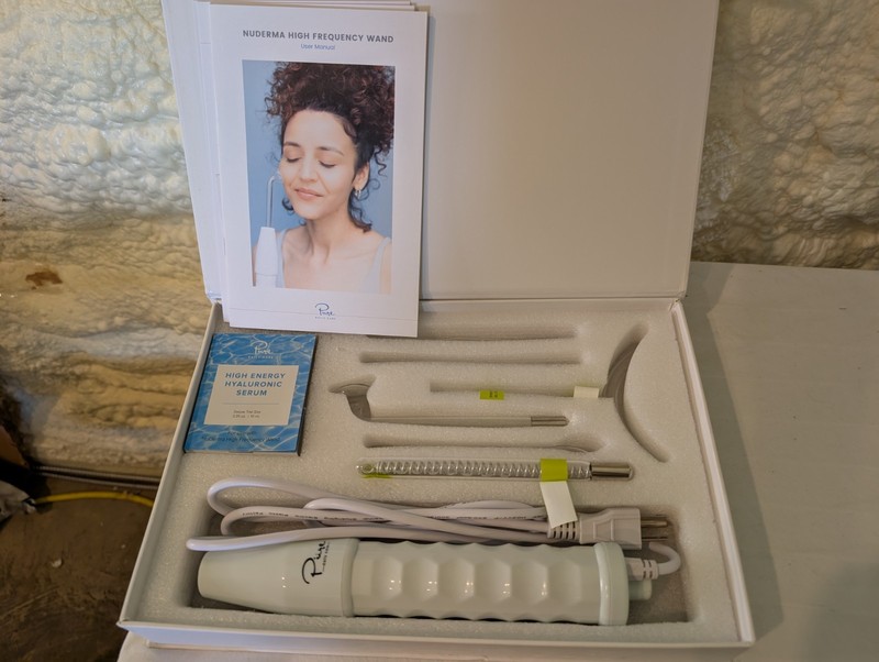 NuDerma Professional Skin Set of 6 Therapy Wand with Neon and Argon