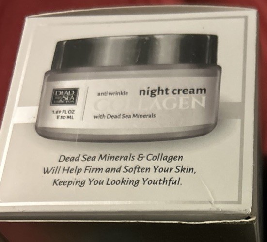 Dead Sea Collection COLLAGEN NIGHT CREAM Anti-Wrinkle W Dead Sea Minerals 1.69oz gallery