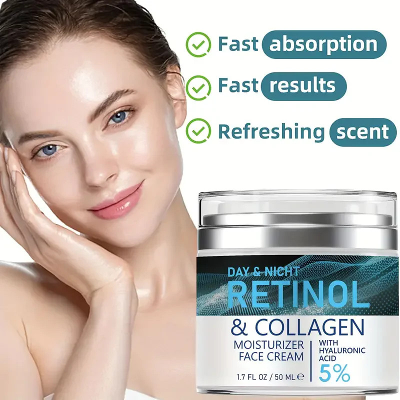 Face Skin Care Retinol Collagen Cream Anti-Aging Wrinkle Deep Hydration Moisturi gallery
