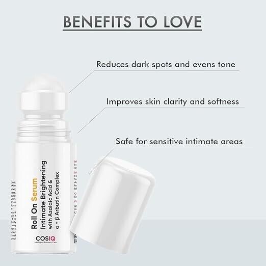 Cos-IQ Intimate Brightening Roll-On Serum | With Azelaic Acid 40ml gallery