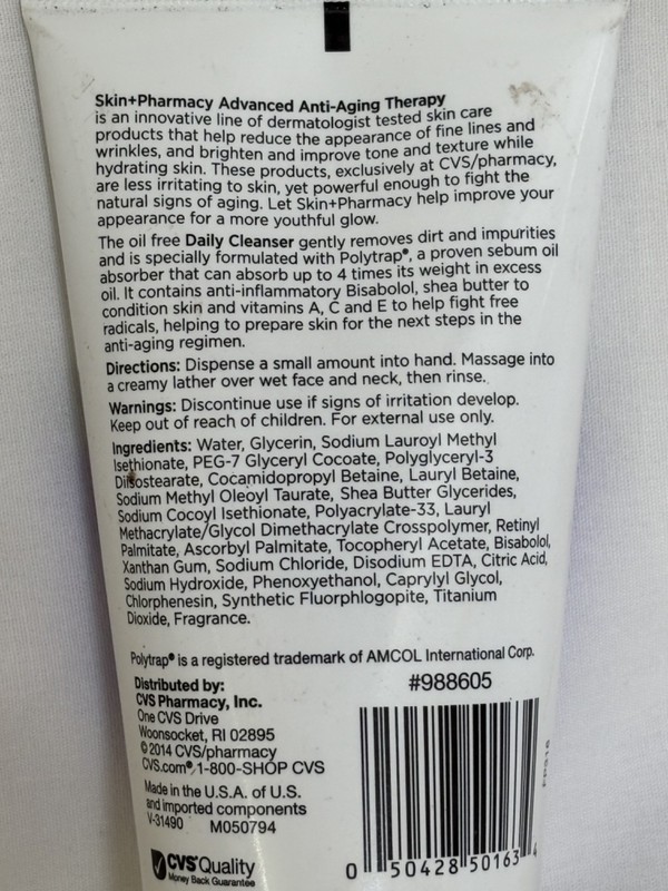 SKIN+PHARMACY Advanced ANTI-AGING THERAPY Daily cleanser 5 Oz NEW gallery