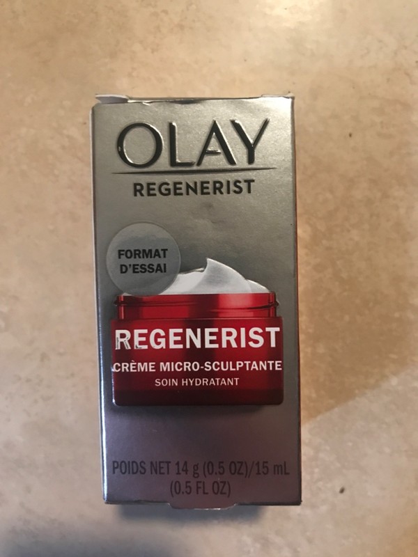 Olay Regenerist Micro Sculpting Cream Hydrating Moisturizer 0.5 oz Trial Size