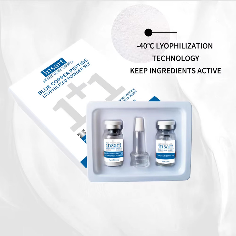 Blue Copper Peptide Lyophilized Powder Set Moisturzing Whitening Face Serum anti gallery