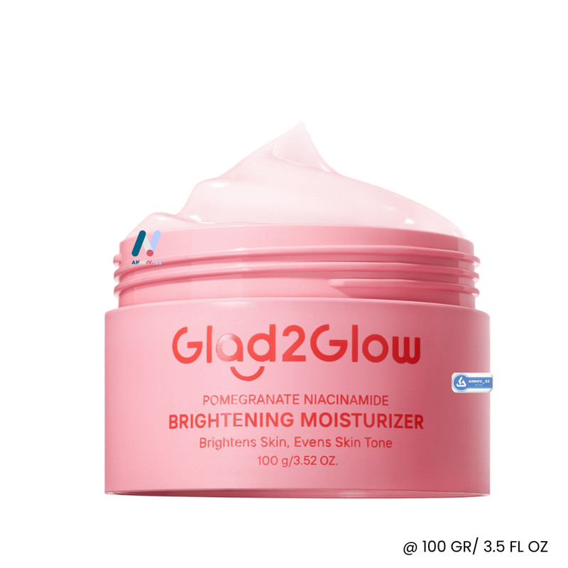 GLAD2GLOW Brighten Moisturizer Soft Pores Dark Spot Acne Scars Anti Aging 100g gallery