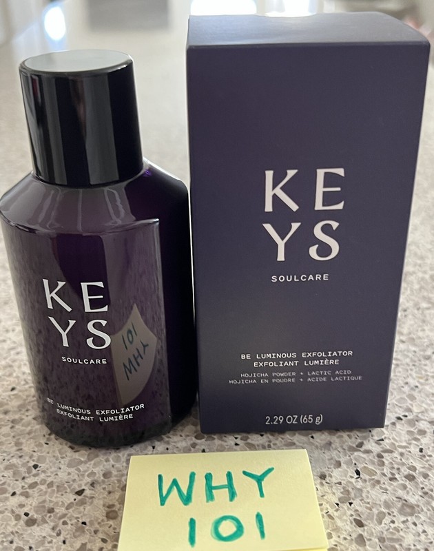 Keys Soulcare Be Luminous Exfoliator Powder Lactic Acid 2.29oz/65g Full SZ $22 gallery